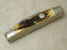 Queen Cutlery Co. Titusville PA #32 Joe Pardue 1 of 400 Bone Congress Knife in Box Queen Cutlery Co. Titusville PA #32 Joe Pardue 1 of 400 Bone Congress Knife in Box
