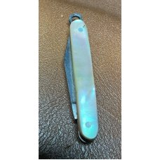 Vintage Salm Equal End Shadow Jack Watch Fob Folding Pocket Knife 1926-35 Abalone 1 3/8” Long Vintage Salm Equal End Shadow Jack Watch Fob Folding Pocket Knife 1926-35 Abalone 1 3/8” Long