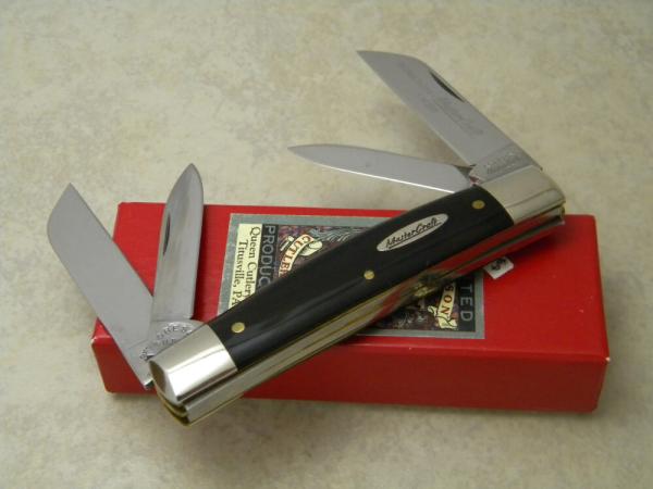 Robeson Mastercraft USA (Queen Cut. Co.) Buffalo Horn #32 Congress Knife in Box