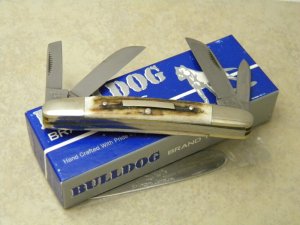 Bulldog Brand Solingen Germany Pit Bulls Trademark Stag Congress Knife in Box 