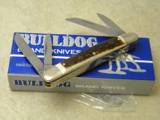Bulldog Brand Solingen Germany Pit Bulls Trademark Stag Small Congress Knife in Box 