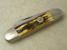 Colonel Coon Knives Col. Coon USA Stag Canoe Knife in Box