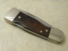 Western USA S-521 Wood Bobcat Westlock Knife in Box 1980