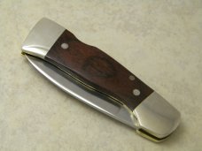 Western USA S-521 Wood Bobcat Westlock Knife in Box 1980