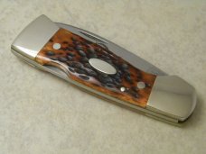 Western USA S-523 Bone Stallion Westlock Knife in Pouch 1981