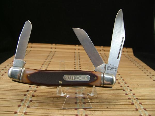 SCHRADE U.S.A. OLD TIMER 858 LUMBERJACK LARGE VINTAGE CARBON STEEL BLADE MINT STOCKMAN POCKET KNIFE SCHRADE U.S.A. OLD TIMER 858 LUMBERJACK LARGE VINTAGE CARBON STEEL BLADE MINT STOCKMAN POCKET KNIFE