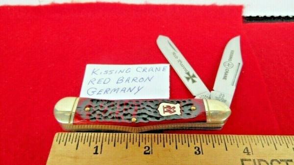 2009 SOMEWHAT SCARCE KC6227RD GERMAN KISSING CRANE RED BARON MINI TRAPPER VERY NICE 2009 SOMEWHAT SCARCE KC6227RD GERMAN KISSING CRANE RED BARON MINI TRAPPER VERY NICE