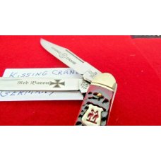 2009 SOMEWHAT SCARCE KC6227RD GERMAN KISSING CRANE RED BARON MINI TRAPPER VERY NICE 2009 SOMEWHAT SCARCE KC6227RD GERMAN KISSING CRANE RED BARON MINI TRAPPER VERY NICE