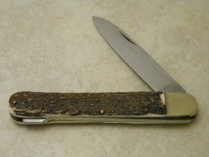 Hoffritz Made in Germany Stag Lockback Knife
