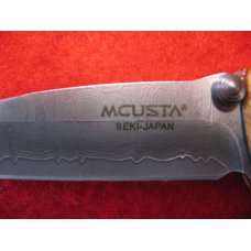 MCUSTA SEKI JAPAN OLDER MODEL MCOO16D DAMASCUS VG-10 BLADE BURL HANDLES? VINTAGE MCUSTA SEKI JAPAN OLDER MODEL MCOO16D DAMASCUS VG-10 BLADE BURL HANDLES? VINTAGE