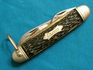VINTAGE CAMCO USA SCOUT CAMP CAMPING ENGINEERS SURVIVAL FOLDING POCKET KNIFE KNIVES OLD