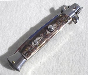NEW FRANK BELTRAME 9" GENUINE EUROPEAN STAG ITALIAN STILETTO