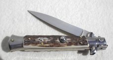 NEW FRANK BELTRAME 9" GENUINE EUROPEAN STAG ITALIAN STILETTO