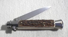 NEW FRANK BELTRAME 9" GENUINE EUROPEAN STAG ITALIAN STILETTO