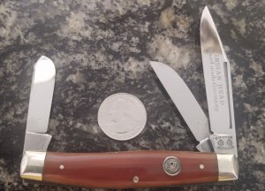 C. Risner Indian Head Solingen Germany Stockman Knife