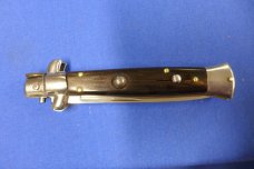 Vintage STILETTO ITALY STAINLESS Switchblade 8-3/4" Knife Swivel Bolster - Renzo Beltrane? Vintage STILETTO ITALY STAINLESS Switchblade 8-3/4" Knife Swivel Bolster - Renzo Beltrane?