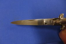 Vintage STILETTO ITALY STAINLESS Switchblade 8-3/4" Knife Swivel Bolster - Renzo Beltrane? Vintage STILETTO ITALY STAINLESS Switchblade 8-3/4" Knife Swivel Bolster - Renzo Beltrane?