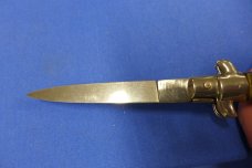 Vintage STILETTO ITALY STAINLESS Switchblade 8-3/4" Knife Swivel Bolster - Renzo Beltrane? Vintage STILETTO ITALY STAINLESS Switchblade 8-3/4" Knife Swivel Bolster - Renzo Beltrane?