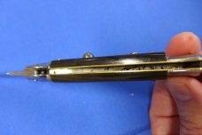 Vintage STILETTO ITALY STAINLESS Switchblade 8-3/4" Knife Swivel Bolster - Renzo Beltrane? Vintage STILETTO ITALY STAINLESS Switchblade 8-3/4" Knife Swivel Bolster - Renzo Beltrane?