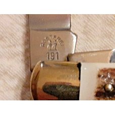 Vintage Kissing Cranes 191 Robi Klaas 2 Blade Stag Trapper Solingen Germany NIB