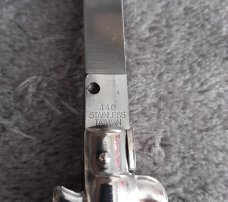 Vintage 1980's Edge Co. Stiletto white pearl mint/NOS!