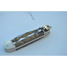 Hubertus Springer Big Horn Edition Solingen Germany Mint 3 3/8" Closed mirror Polish Nickel Bolsters