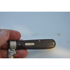 Schrade #1 Warren National Carvers Museum Rosewood Tarnished Never Honed Or Used # 0xxx Schrade #1 Warren National Carvers Museum Rosewood Tarnished Never Honed Or Used # 0xxx