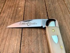 Great Eastern Cutlery Tidioute 19 Pattern Little Rattler Smooth White Bone Great Eastern Cutlery Tidioute 19 Pattern Little Rattler Smooth White Bone