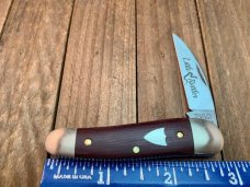 Great Eastern Cutlery Tidioute 19 Little Rattler Red Coral Canvas Micarta Great Eastern Cutlery Tidioute 19 Little Rattler Red Coral Canvas Micarta