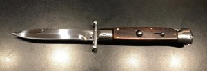 NEW - 9" Italian-Style Swing-Guard Stiletto with Snakewood Scales