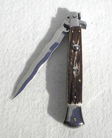 NEW 11" FRANK BELTRAME GENUINE EUROPEAN STAG ITALIAN STILETTO KRISS BLADE