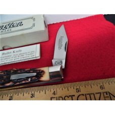1990 REMINGTON R 1306 BULLET TRACKER KNIFE IN BOX WITH PAPERS UNUSED LOCKBACK WITH STAGLON HANDLE 1990 REMINGTON R 1306 BULLET TRACKER KNIFE IN BOX WITH PAPERS UNUSED LOCKBACK WITH STAGLON HANDLE