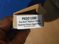 NOS/NIB Pine Knot Brand Stockman Pocket Knife Brown Jigged Bone. New in Box NOS/NIB Pine Knot Brand Stockman Pocket Knife Brown Jigged Bone. New in Box