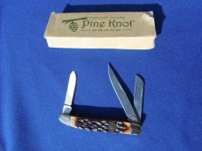 NOS/NIB Pine Knot Brand Stockman Pocket Knife Brown Jigged Bone. New in Box NOS/NIB Pine Knot Brand Stockman Pocket Knife Brown Jigged Bone. New in Box