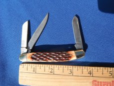 NOS/NIB Pine Knot Brand Stockman Pocket Knife Brown Jigged Bone. New in Box NOS/NIB Pine Knot Brand Stockman Pocket Knife Brown Jigged Bone. New in Box