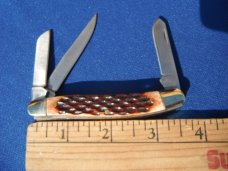 NOS/NIB Pine Knot Brand Stockman Pocket Knife Brown Jigged Bone. New in Box NOS/NIB Pine Knot Brand Stockman Pocket Knife Brown Jigged Bone. New in Box