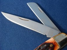 NOS/NIB Pine Knot Brand Stockman Pocket Knife Brown Jigged Bone. New in Box NOS/NIB Pine Knot Brand Stockman Pocket Knife Brown Jigged Bone. New in Box