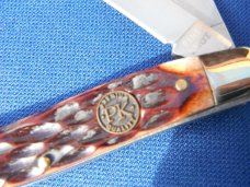 NOS/NIB Pine Knot Brand Stockman Pocket Knife Brown Jigged Bone. New in Box NOS/NIB Pine Knot Brand Stockman Pocket Knife Brown Jigged Bone. New in Box