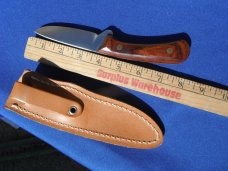 Rare WESTERN USA W83 hunting knife With leather sheath. wood handle. Skinning/Hunting/Camping knife Rare WESTERN USA W83 hunting knife With leather sheath. wood handle. Skinning/Hunting/Camping knife