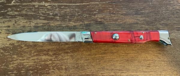 Red Slant Bolster with Indiana Stamp Red Slant Bolster with Indiana Stamp