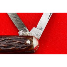 Vintage REMINGTON UMC MADE IN U.S.A. 3-Blade Splitback Whittler Pocket Knife c.1924-1933 Jigged Bone Vintage REMINGTON UMC MADE IN U.S.A. 3-Blade Splitback Whittler Pocket Knife c.1924-1933 Jigged Bone