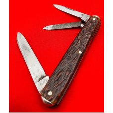 Vintage REMINGTON UMC MADE IN U.S.A. 3-Blade Splitback Whittler Pocket Knife c.1924-1933 Jigged Bone Vintage REMINGTON UMC MADE IN U.S.A. 3-Blade Splitback Whittler Pocket Knife c.1924-1933 Jigged Bone
