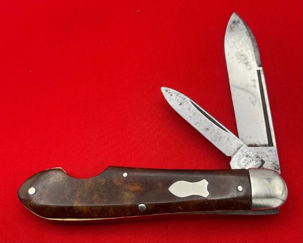 Vintage CRUCIBLE KNIFE CO NEW YORK 2-Blade Easy Open Jack Pocket Knife c.1921-1932 Sold Comp Vintage CRUCIBLE KNIFE CO NEW YORK 2-Blade Easy Open Jack Pocket Knife c.1921-1932 Sold Comp