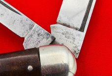 Vintage CRUCIBLE KNIFE CO NEW YORK 2-Blade Easy Open Jack Pocket Knife c.1921-1932 Sold Comp Vintage CRUCIBLE KNIFE CO NEW YORK 2-Blade Easy Open Jack Pocket Knife c.1921-1932 Sold Comp