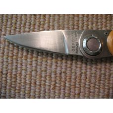GERBER PAUL FOLDING KNIFE MODEL 2PM YELLOW MICARTA CLASSIC ORIGINAL 1ST ISSUE GERBER PAUL FOLDING KNIFE MODEL 2PM YELLOW MICARTA CLASSIC ORIGINAL 1ST ISSUE