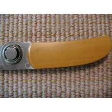 GERBER PAUL FOLDING KNIFE MODEL 2PM YELLOW MICARTA CLASSIC ORIGINAL 1ST ISSUE GERBER PAUL FOLDING KNIFE MODEL 2PM YELLOW MICARTA CLASSIC ORIGINAL 1ST ISSUE