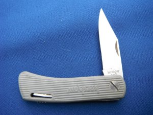 Rare Gray Kershaw KAI JAPAN 3000 D.W.O.  Folding Pocket Knife Lock-back Made In Japan!!!