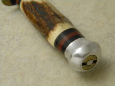 Weidmannsheil Solingen Germany Genuine Stag Fixed Blade Knife 