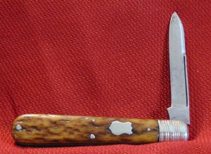VINTAGE OLD THE HATCH (CURVED) MFG. CO. B'PORT ENGLISH  JACK  POCKET KNIFE 1885-1899