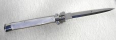 NEW OLD STOCK 13" SKM STILETTO ACRYLIC WHITE PEARL MANIAGO ITALY
